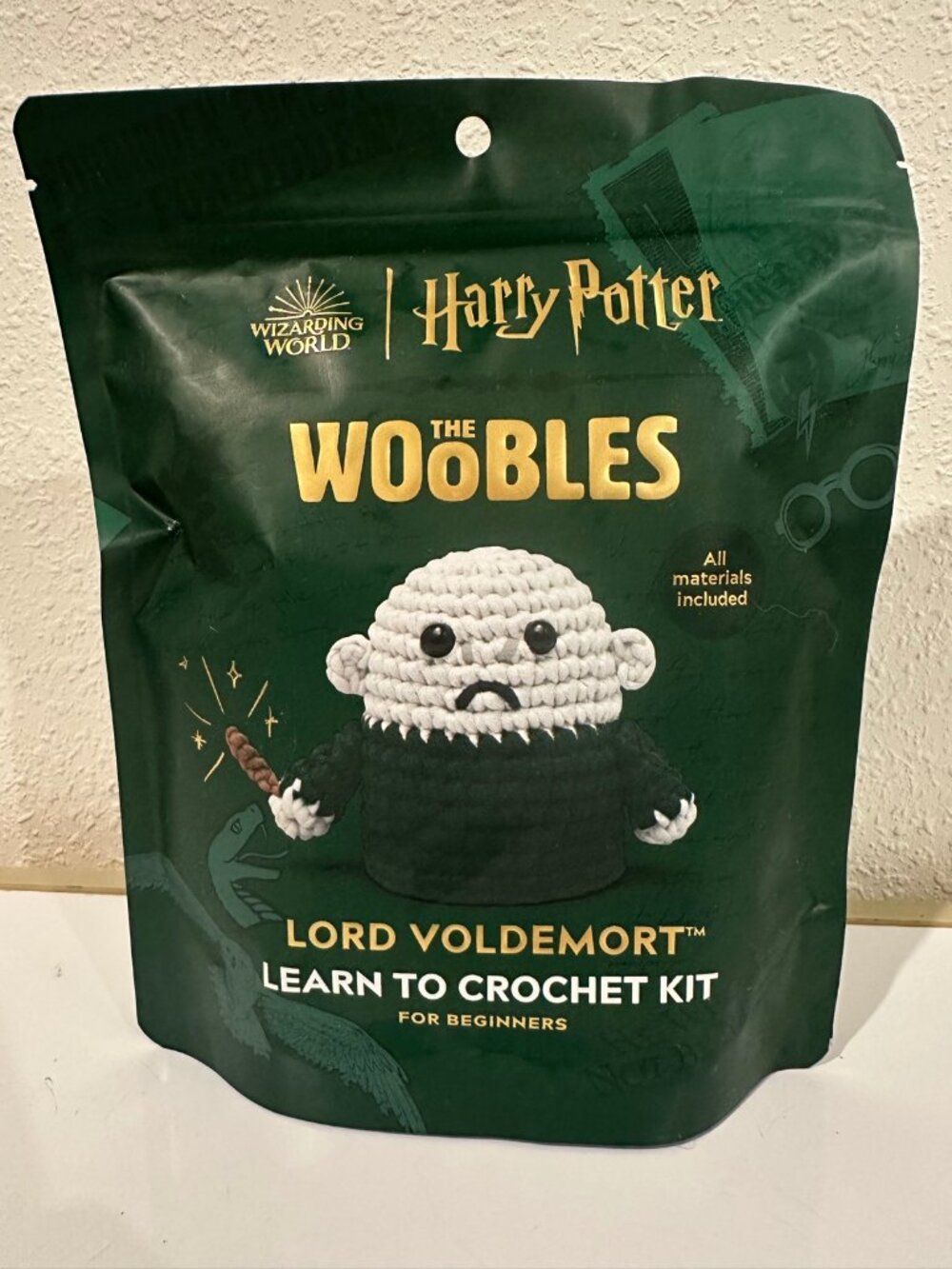 The Woobles Harry Potter Lord Voldemort Crochet Kit New Sealed Beginners